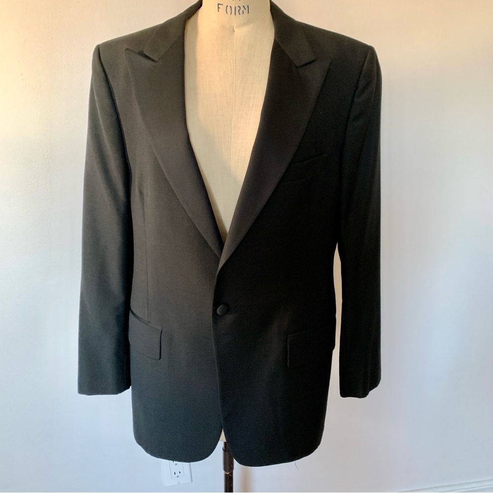 Christian Dior Monsieur Black Evening Jacket Satin Lapels - Picture 1 of 12